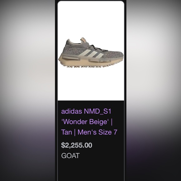 Adidas NMD_S1 Originals in Wonder Beige/Tan. Size 7.5 Men’s. NIB - Picture 5 of 16